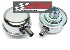 Push In Chrome Oil Breather Wtube For Pcv 1 Neck 12 Od Tube 9241 A27