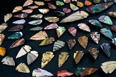 *** 202 pc Flint Arrowhead OH Collection Project Spear Points Knife Blade ***