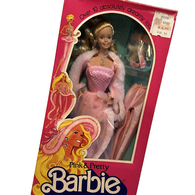 Barbie Pink & Pretty Barbie Doll 1981 Mattel 3554  Superstar Era  New In Box  