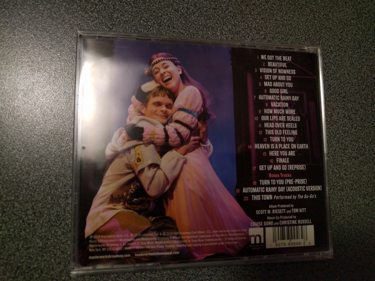 Head Over Heels A New Musical Original Broadway Cast Recording CD