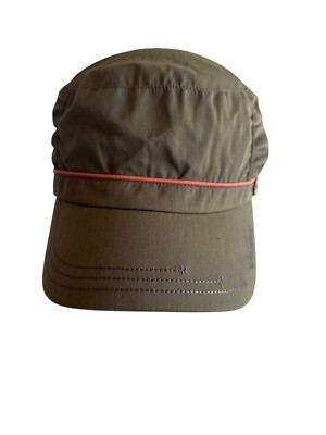 Quechua Olive Green Sun Hat Adjustable Colorful Lining Lightweight & Durable