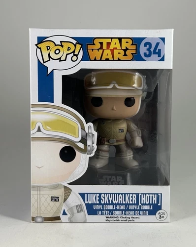 VAULTED Funko Pop! Star Wars LUKE SKYWALKER (HOTH) #34 Blue Box NEW!