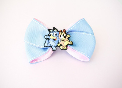 Bluey and Bingo hair bow