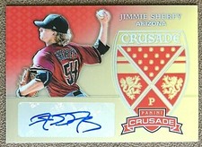 Jimmie Sherfy 2018 Panini Chronicles Crusade Signatures Autograph #CS-JS D'Backs