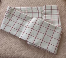 Cross Stitch Embroidery White/Red Aida Fabric/Cloth for Tablecloth