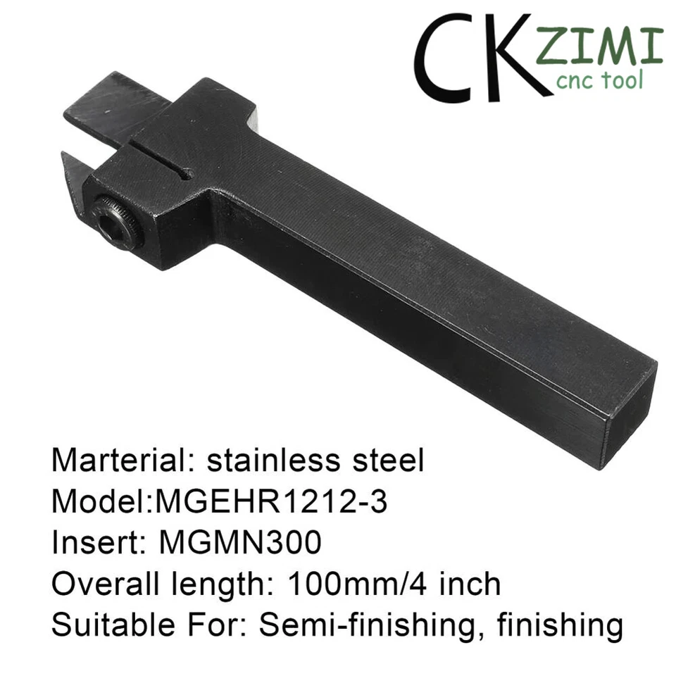 1Pcs MGEHR1212-3 3mm Width CNC Grooving Cut-Off Tool Holder + 10Pcs MGMN300-M - Image 4 of 4