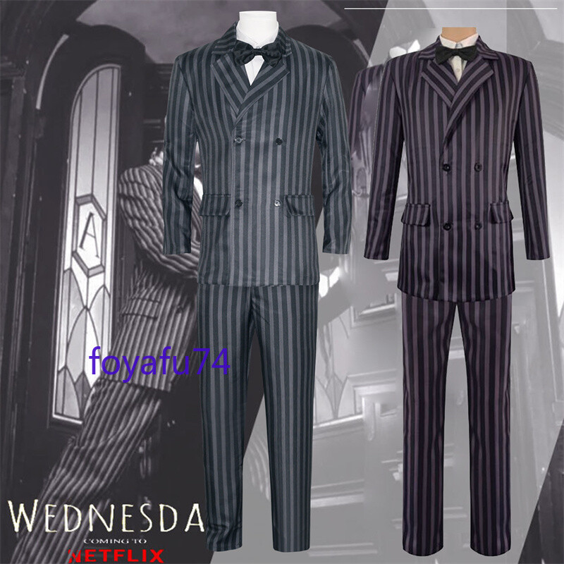 Familia Gómez Disfraz Juegos con disfraces Trajes de Halloween Traje de Carnaval Fiesta Broches Abrigo