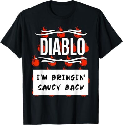 HOT SAUCES Group Halloween Costumes Taco DIABLO SAUCE T-Shirt