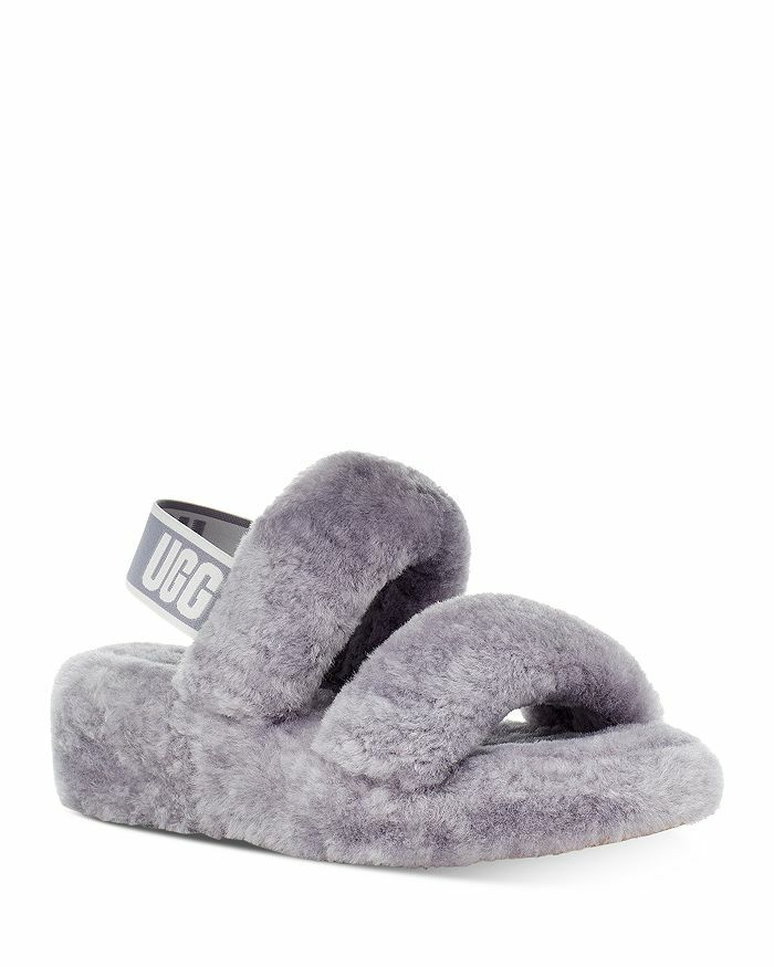 UGG OH YEAH SLIDE SOFT AMETHYST SHEEPSKIN SLINGBACK WOMEN'S SANDALS SIZE US 