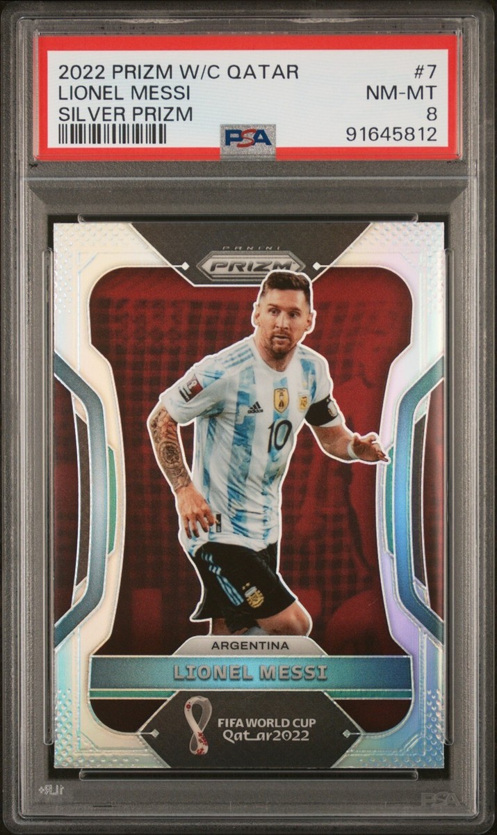 2022 Panini Prizm World Cup Lionel Messi #7 Argentina Silver 2022 Panini Prizm World Cup Lionel Messi #7 Argentina Silver