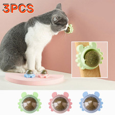 3Pcs Natural Catnip Balls Dental Cat Toy Teeth Cleaning for Kitten Cats