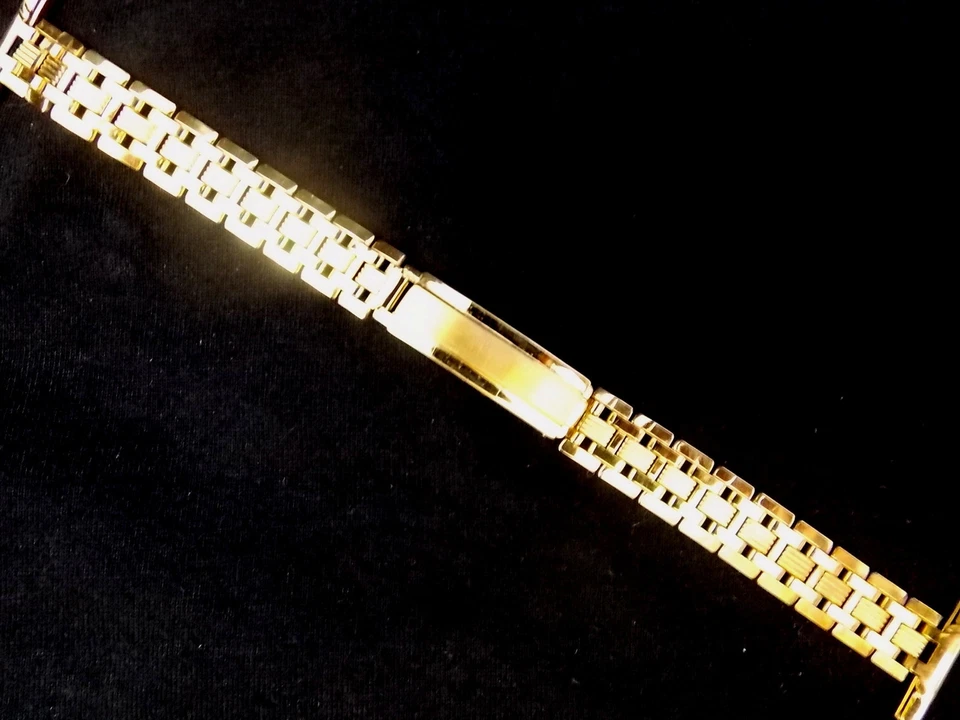 Pulsera de reloj Speidel vintage NOS para hombre sin usar 10k amarillo GF 19mm 3/4 pulgadas Foto 3 de 4