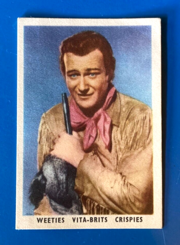 Vintage John Wayne Weeties Vita-Brits Crispies Uncle Tobys Cereal Card - Picture 1 of 2
