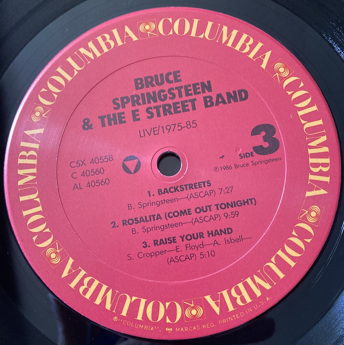 BRUCE SPRINGSTEEN AND THE E STREET BAND LIVE 1975-85 VINYL LP BOX
