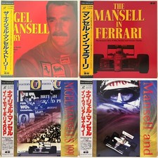 Nigel Mansell Laserdisc Set Lot of 4 LD Japan Formula 1 Ferrari W/Obi