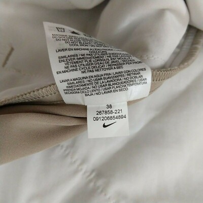 a Nike Men's Coach Performance Pants Chino Stone UNHEMMED Tan Tag 38