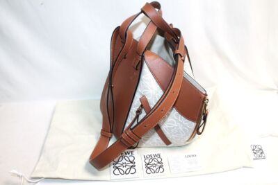  Loewe Hammock Small 2Way Shoulder Bag Handbag A538S35X29 Brownbeige Jacquard An