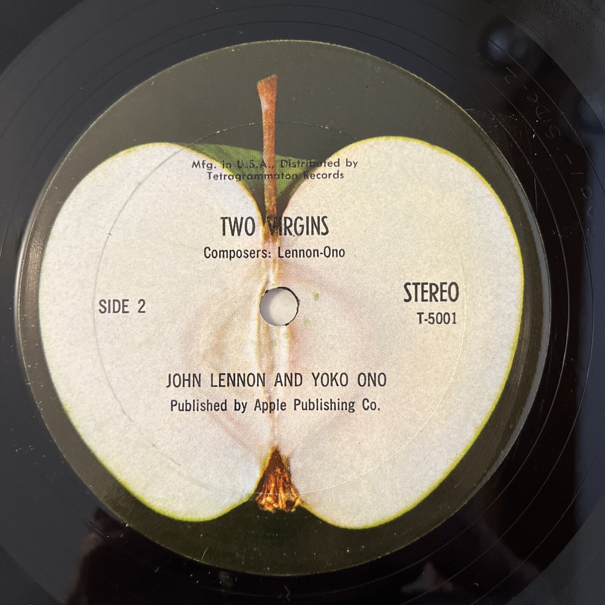 VERY RARE BESTWAY PRESSING TWO VIRGINS JOHN LENNON APPLE LP YOKO