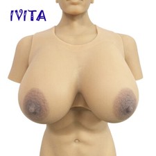 Full Silicone O Cup Two Straps Huge Boobs Drag-Queen Crossdress Breast Form 16XL