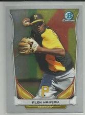 Alen Hanson Pittsburgh 2014 Bowman Chrome Draft Top Prospect