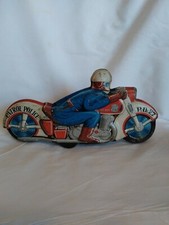 Rare Vintage Haji Tin Toy Motorcycle Cop