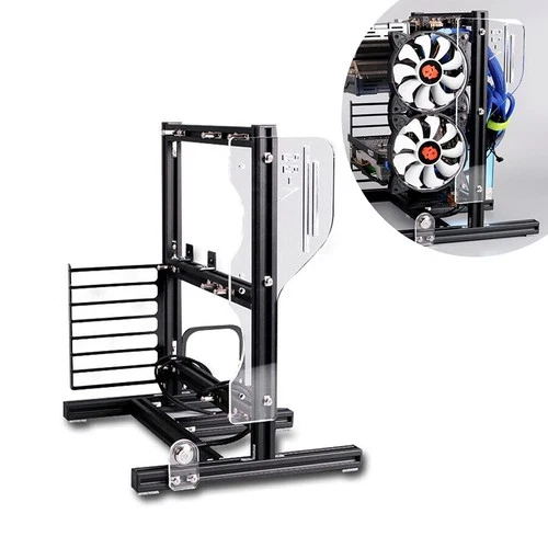 DIY PC Frame Vertical Test Bench Open Air Case Chassic Motherboard Frame Holder