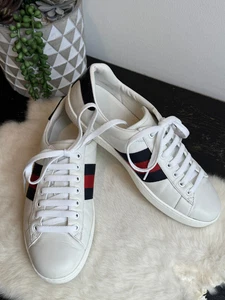 Baskets GUCCI Ace bleu marine/rouge Web homme 7EU (40EU)