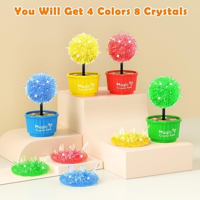 Crystal Flower 4-in-1 Garten Set, Wachsende Kristalle Blume & Baum - Kreative