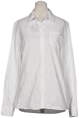 Tommy Hilfiger Bluse Damen Oberteil Hemd Hemdbluse Gr. S Weiß #76dm7kg