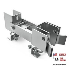 Chain Link Fence Double Gate Latch for 1-3/8" Gate Silver for 1-3/8" Gate Frame