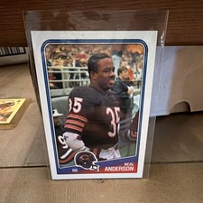Topps 1988 Topps Neal Anderson #71 Rookie Base Set Chicago Bears NFL Card. rookie card picture