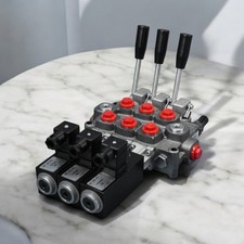 Galtech 3-spool Directional Control Valve 60 L/Min 16 GPM 12 VDC