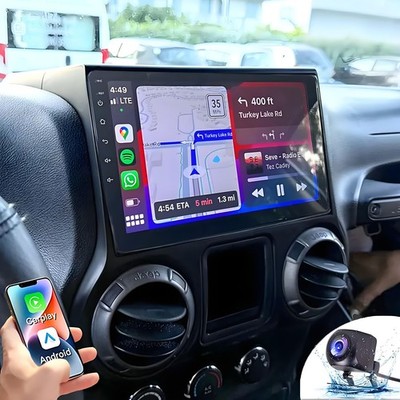 For 2011-2014 Jeep Wrangler 3 JK Carplay Car Radio Stereo Android 13 GPS 2+64GB