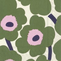 Ihr Lunch Servietten Marimekko Unikko Dark Green 33 X 33 Cm