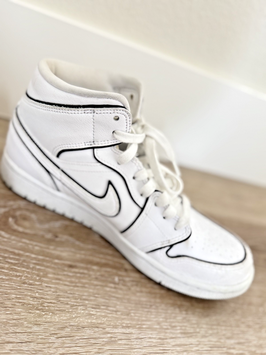 NIKE エアジョーダン Nike Air Jordan 1 Mid SE Iridescent Trim Reflective White CK6587
