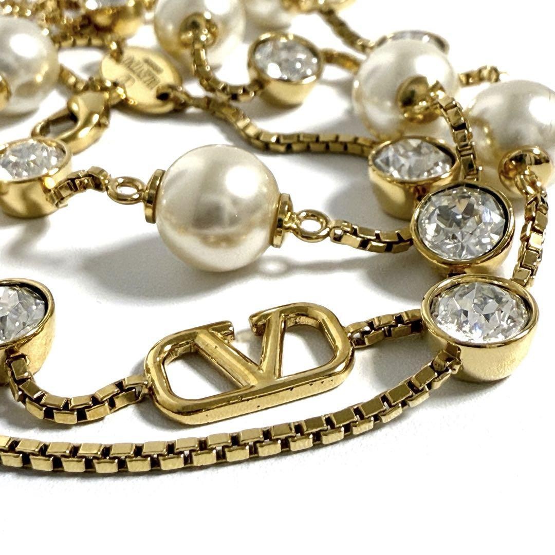 Valentino Women's Station V Logo Necklace (List Price: Approximately ¥140,000) thumbnail 5