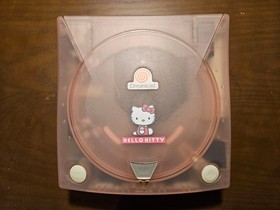 Near Mint  SEGA Dreamcast Hello Kitty Pink Skeleton Console HKT-3000 Tested