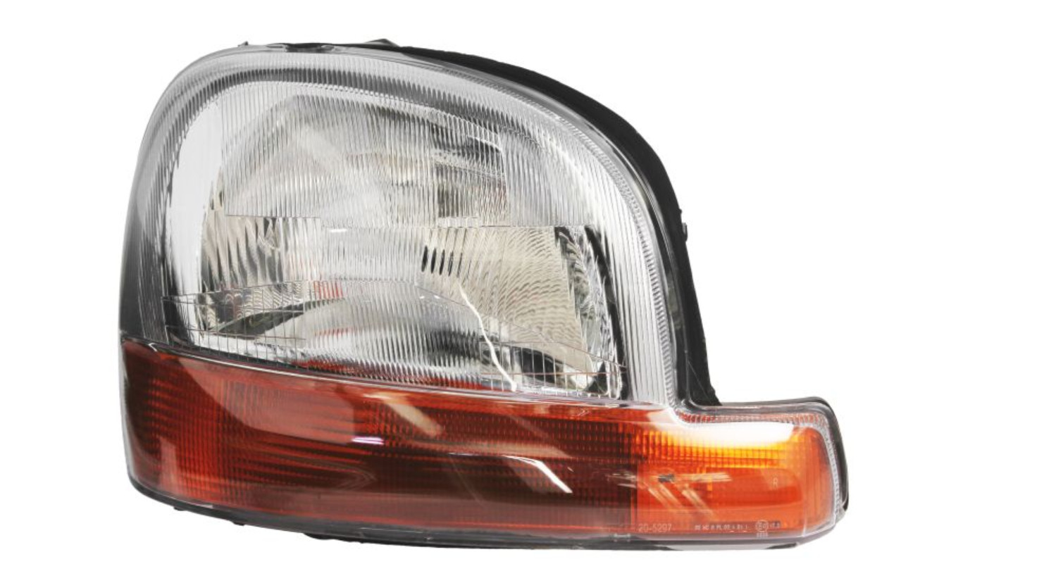 Phare avant droite Kangoo 1 H4 optique de rechange TYC 20-5297-08-2 électrique