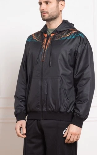Marcelo Burlon County of Milan Wings Hooded Jacket Black Men’s S Authentic - product listing photo