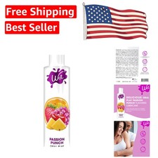 Sugar Free Passion Punch Flavored Lube - Long-Lasting Water-Based Gel, 3 oz