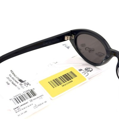 SAINT LAURENT SHADE SL 567 SL567 Black Narrow Slim Oval Sunglasses