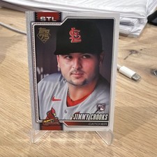 2026 Topps Series 1 Jimmy Crooks RC SSP Golden Mirror Variation #73 Cardinals ⚾️