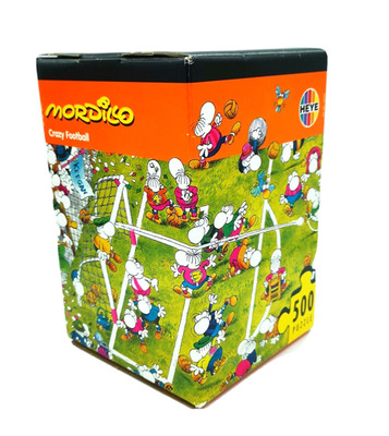 Heye Puzzle Mordillo Crazy Football 500 Teile   Vintage Dreieck INHALT NEU