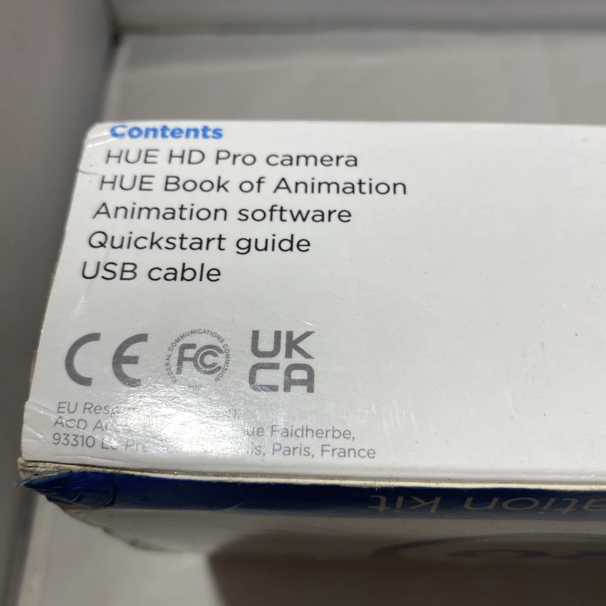 Hue Animation Studio Pro Nuevo En Caja Reino Unido Cámara Stop Motion Kit