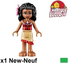LEGO Minifig Principessa Disney Moana (Nugat Medio) Fiore Rosa moa002