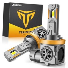 Upgraded Bulbs, 45,000LM 900 Super Brighter, 6500K Cool White, 1:1 Mini H11/H9