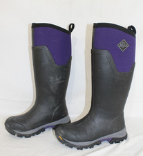 Muck Arctic Ice Grip Waterproof Insulated Tall Boots, Womens 6, Purple / Black