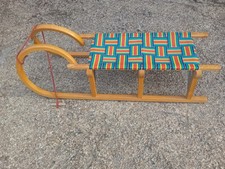 Schlitten German Gloco Horned Holzschlitten Schlitten schön