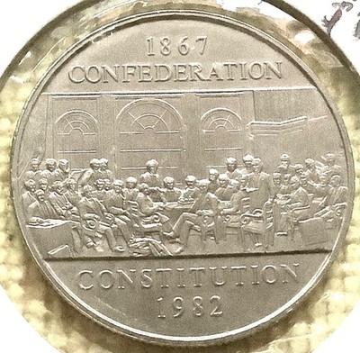 Canada 1 dollar 1982 - 1867 CONFEDERATION CONSTITUTION, UNC KM #134
