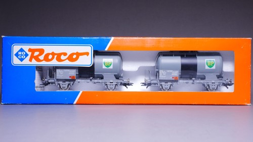 H0 DC Roco 44081 Kesselwagen-Paar BP SBB in OVP #GO_1234 | Zustand: Gebraucht